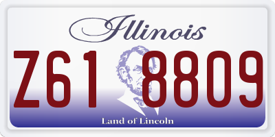 IL license plate Z618809