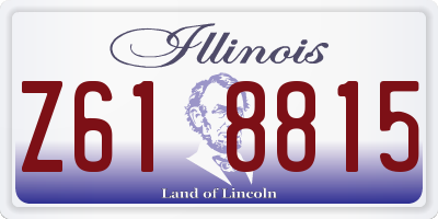 IL license plate Z618815