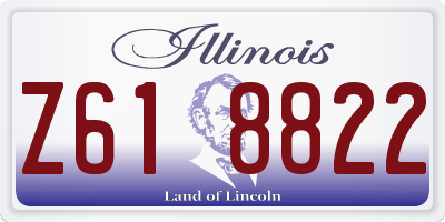 IL license plate Z618822