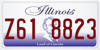 IL license plate Z618823
