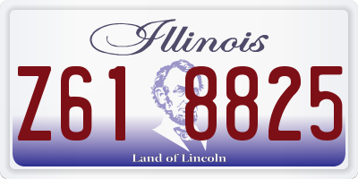 IL license plate Z618825