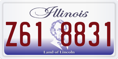 IL license plate Z618831