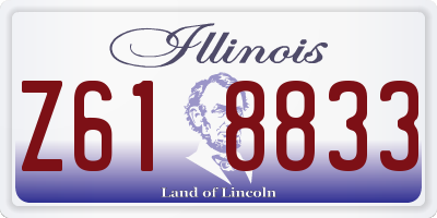 IL license plate Z618833