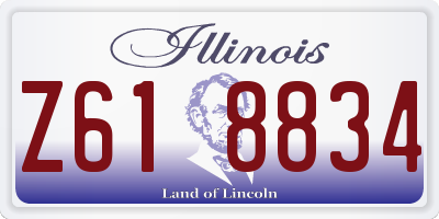 IL license plate Z618834