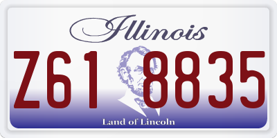 IL license plate Z618835