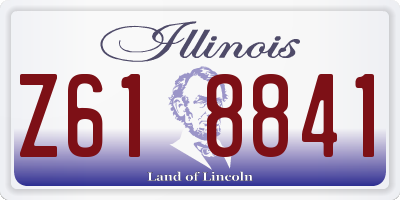 IL license plate Z618841