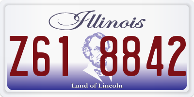 IL license plate Z618842