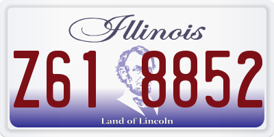 IL license plate Z618852
