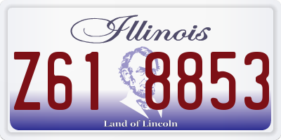 IL license plate Z618853