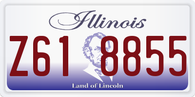 IL license plate Z618855