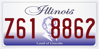 IL license plate Z618862