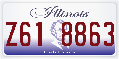 IL license plate Z618863