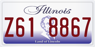 IL license plate Z618867