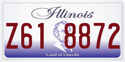 IL license plate Z618872