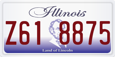 IL license plate Z618875
