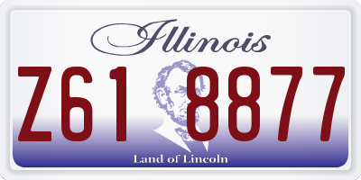 IL license plate Z618877