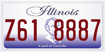 IL license plate Z618887