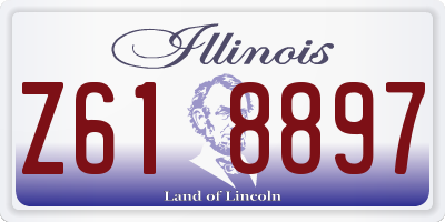 IL license plate Z618897