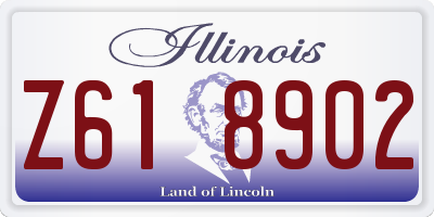 IL license plate Z618902