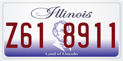 IL license plate Z618911