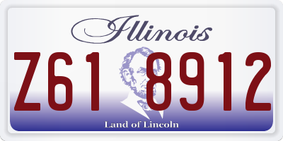 IL license plate Z618912