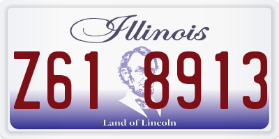 IL license plate Z618913