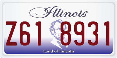 IL license plate Z618931