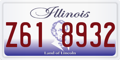 IL license plate Z618932