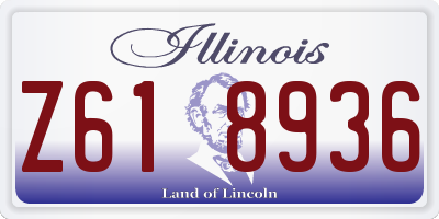 IL license plate Z618936