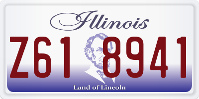 IL license plate Z618941