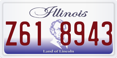 IL license plate Z618943