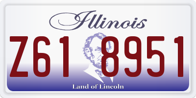 IL license plate Z618951