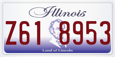 IL license plate Z618953