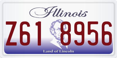 IL license plate Z618956