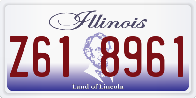 IL license plate Z618961