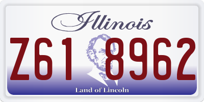IL license plate Z618962