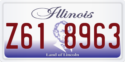 IL license plate Z618963