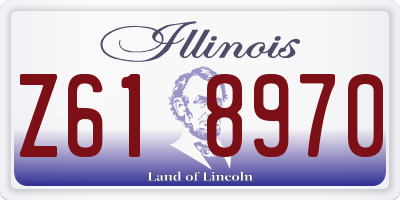 IL license plate Z618970