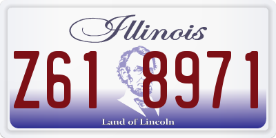 IL license plate Z618971