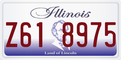 IL license plate Z618975