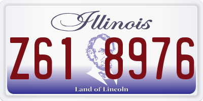 IL license plate Z618976