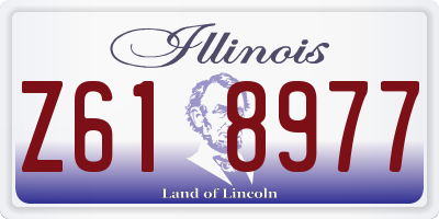 IL license plate Z618977
