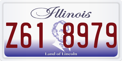 IL license plate Z618979