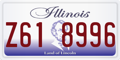 IL license plate Z618996