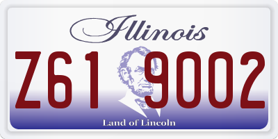 IL license plate Z619002