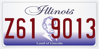 IL license plate Z619013