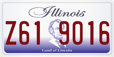 IL license plate Z619016