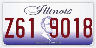 IL license plate Z619018
