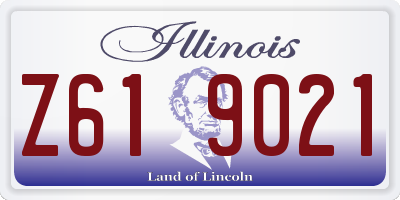 IL license plate Z619021