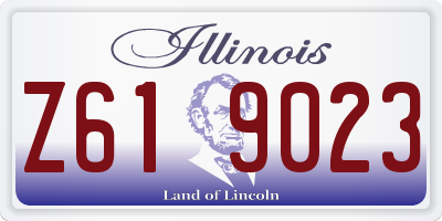IL license plate Z619023